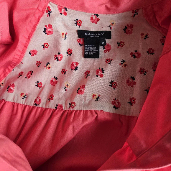 Sandro Sportswear Jacket Women's 1X Designer Luxury Old Money Classic Retro 60s - Picture 6 of 12